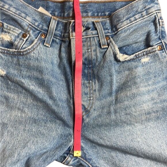 Levi Premium 501® ORIGINAL FIT WOMEN'S JEANS waist size 25 inseam 26 blue - Picture 9 of 11